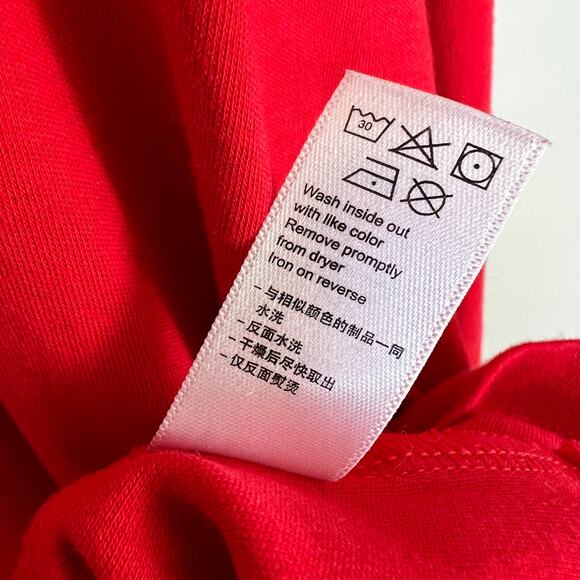 APPLE STORE Shirt Lot of 2 Men's Red Mac Employee Uniform Long Sleeve Tee Size L - Picture 13 of 13